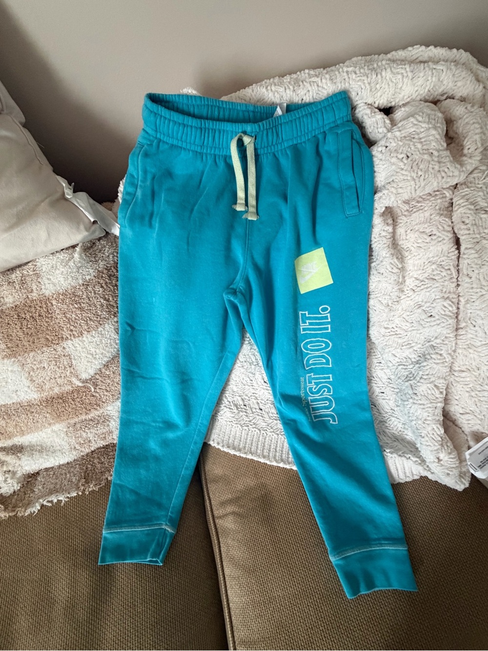 Nike Teal 'Just Do It.' Jogger Sweatpants
